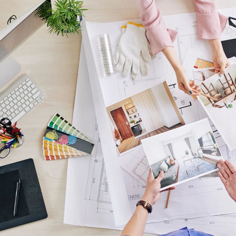 people planning interior design from Fallon Enterprises in Mooresville, NC